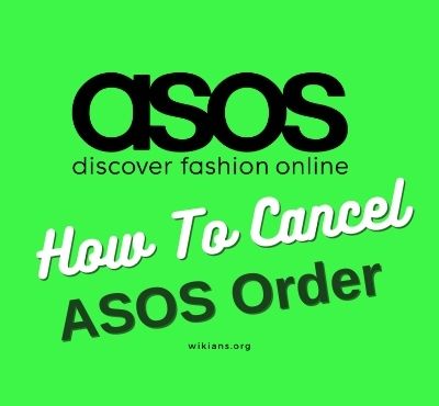 how to cancel asos order