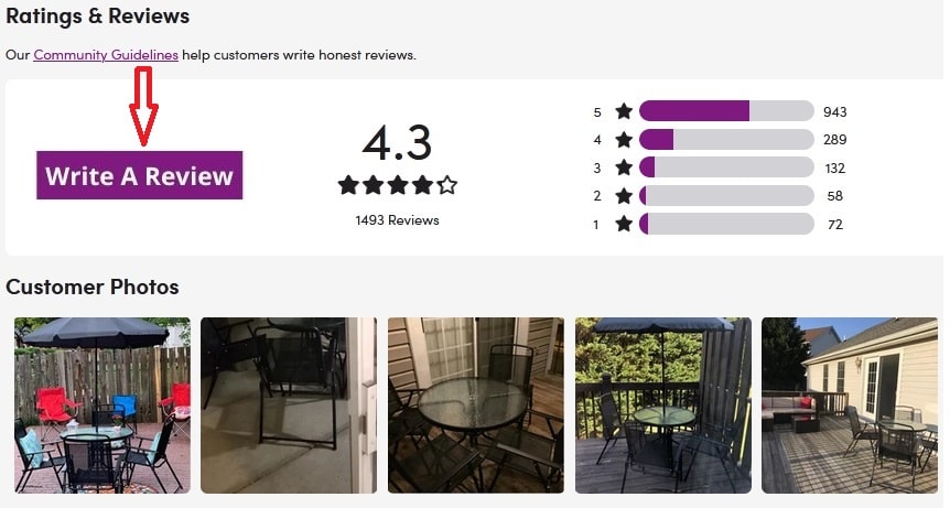 how do i leave a review on wayfair