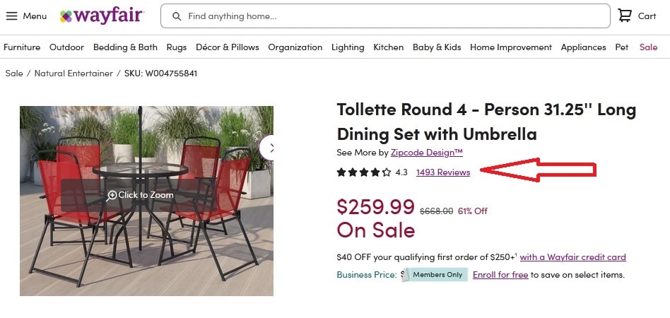 how to leave a review on wayfair