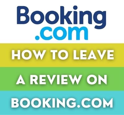how to leave a review on booking com